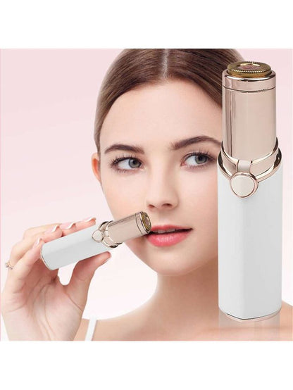 Depilador Indoloro para Mujer, Removedor de Vello Recargable USB, Sin Dolor con Luz LED, Adecuado para Labios, Barba, Bikini y Axilas